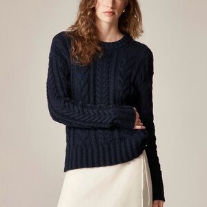 J Crew Women’s Cotton Fisherman sweater